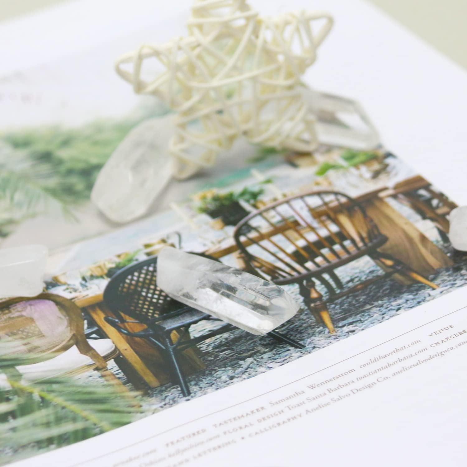 Cristales de Cuarzo Claro Pulidos 10 Piezas - Sanación y Decoración