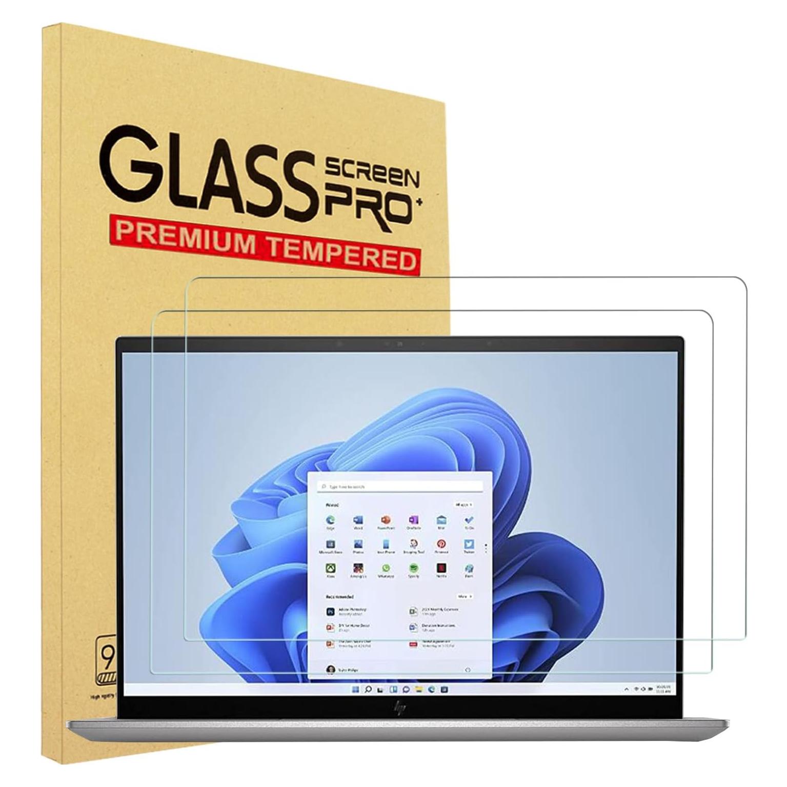 Paquete de 2 Protectores de Pantalla Vidrio Templado 14" HP 9H