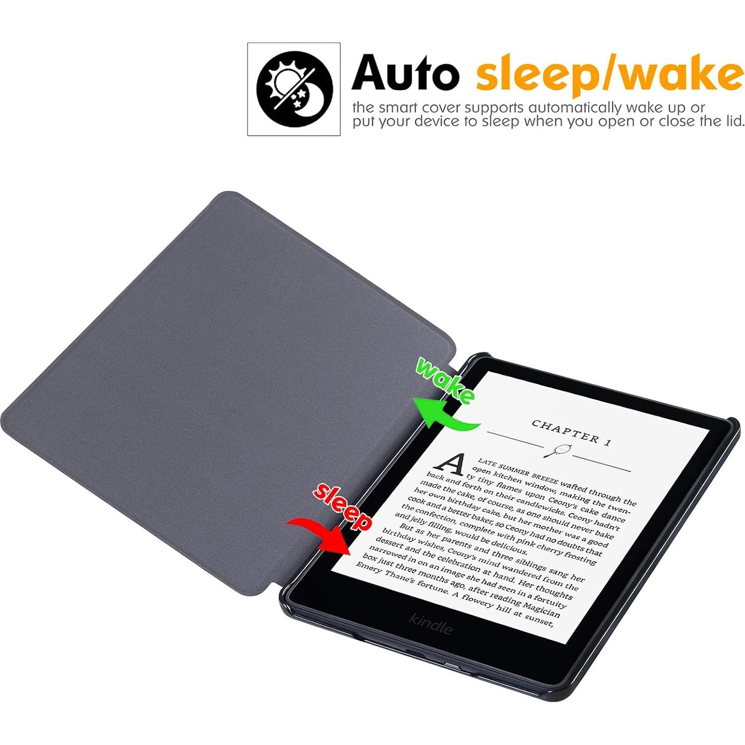 Funda Slim BOZHUORUI para Kindle Paperwhite 6.8" 2021 Verde