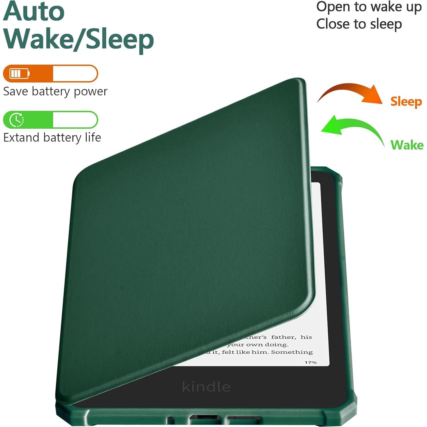 Funda TaIYanG para Kindle Paperwhite 7" 12ª Gen 2024 Verde