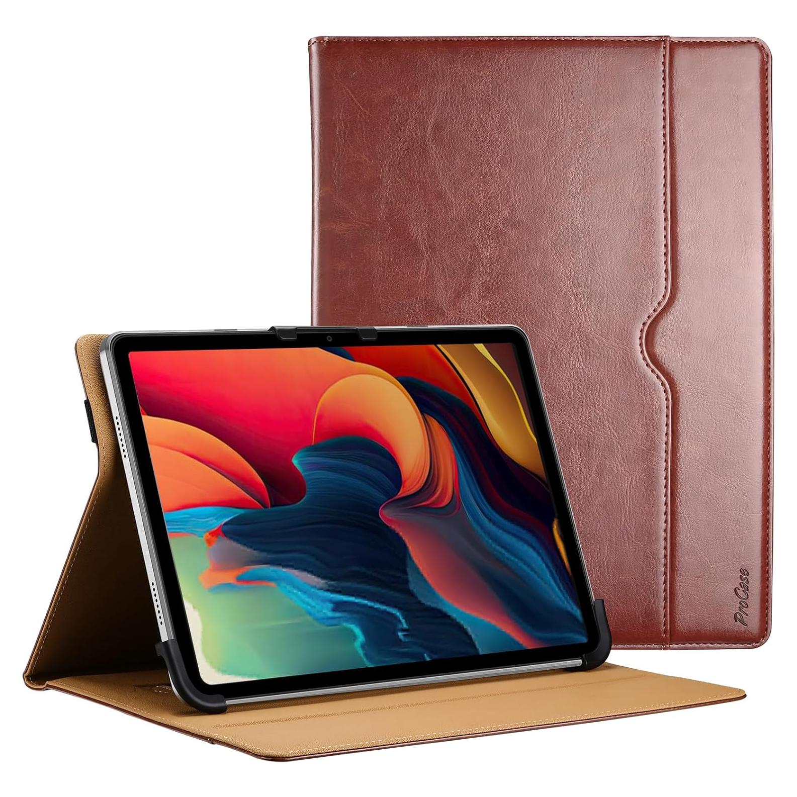 Funda Universal ProCase para Tabletas 9-11" Cuero Marrón