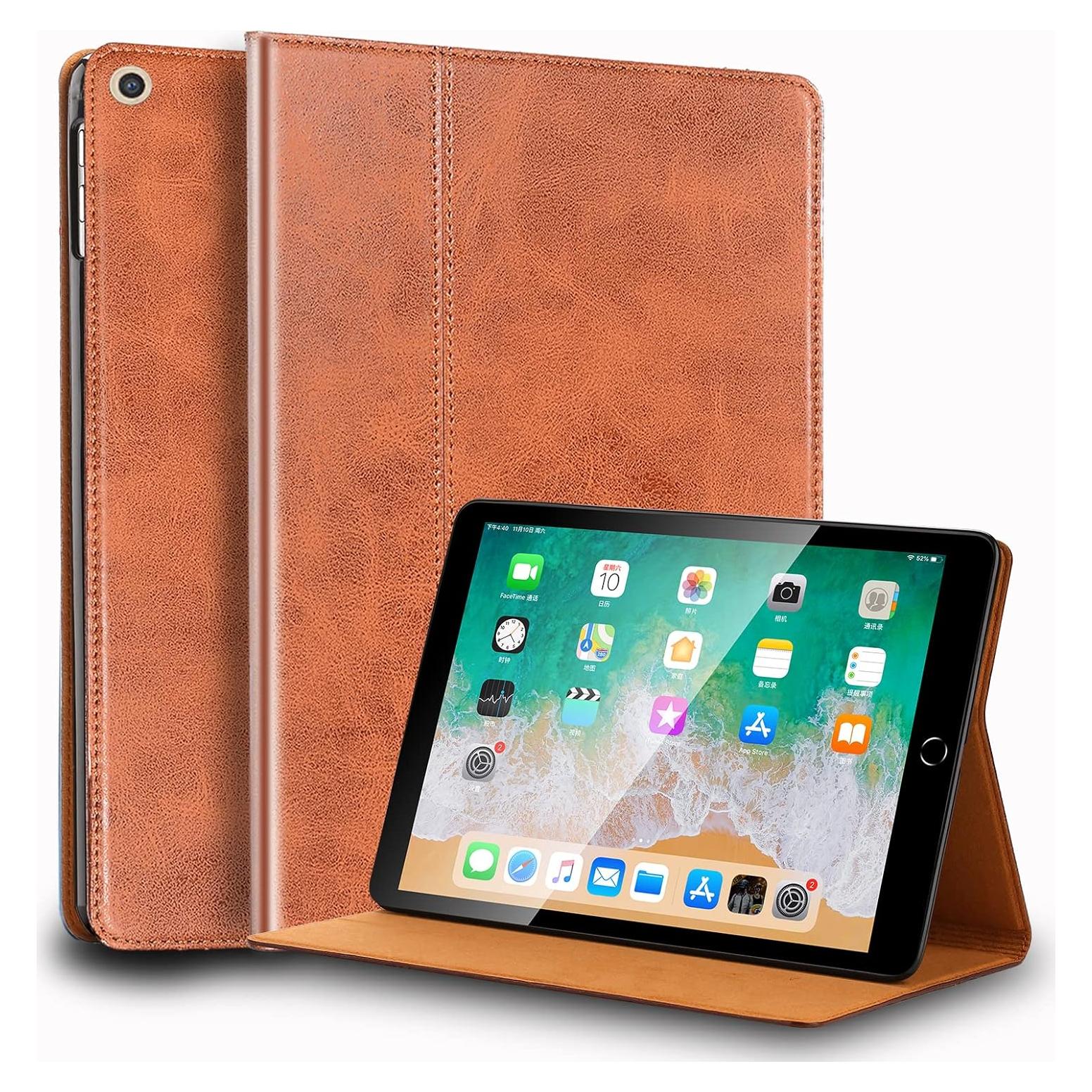 Funda de cuero genuino para iPad 10.2" 9ª/8ª/7ª gen 2021/2020/2019