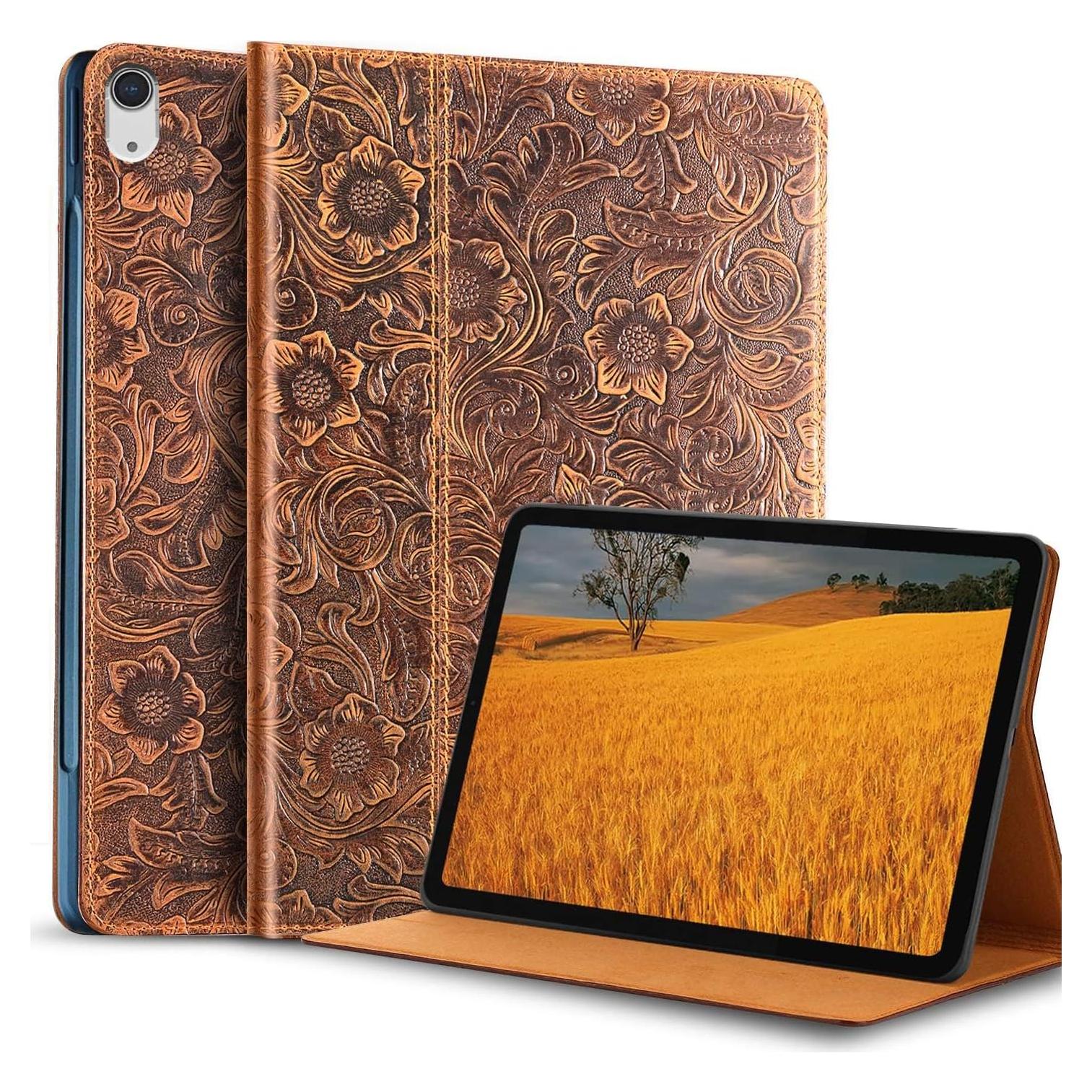 Funda de Cuero Genuino Gexmil para iPad Air 13" M3/M2 2024/2025