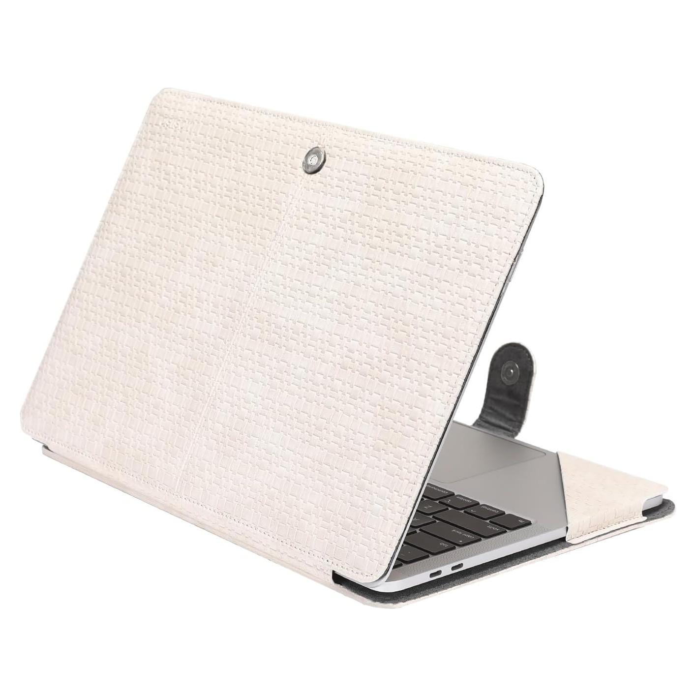Funda MOSISO para MacBook Air/Pro 13" Beige PU