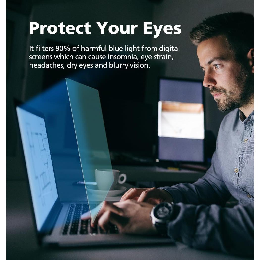 Protector de Pantalla 24" Anti-Luz Azul DIACUBE x2