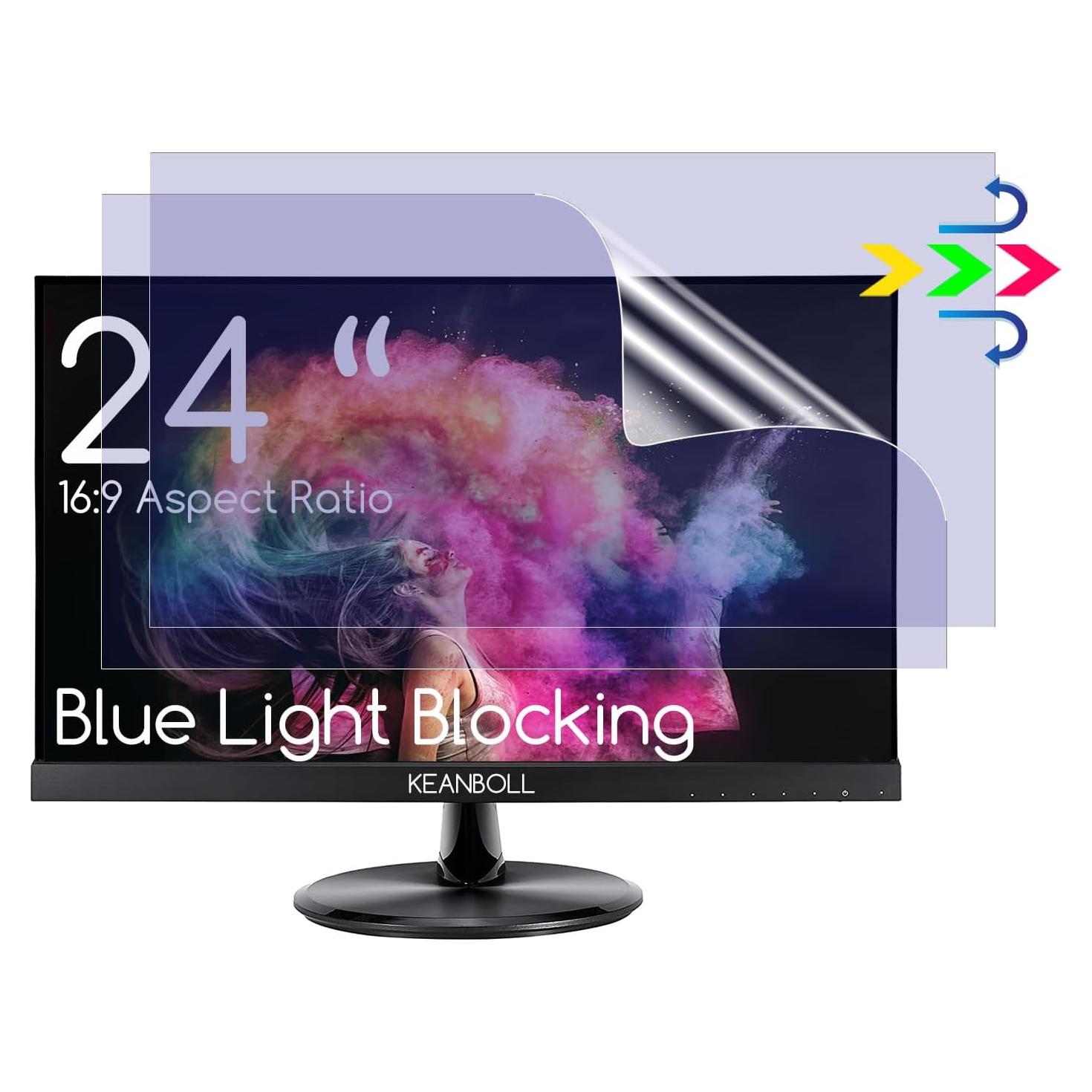 Protector de Pantalla 24" KEANBOLL Filtro Luz Azul Anti Reflejo