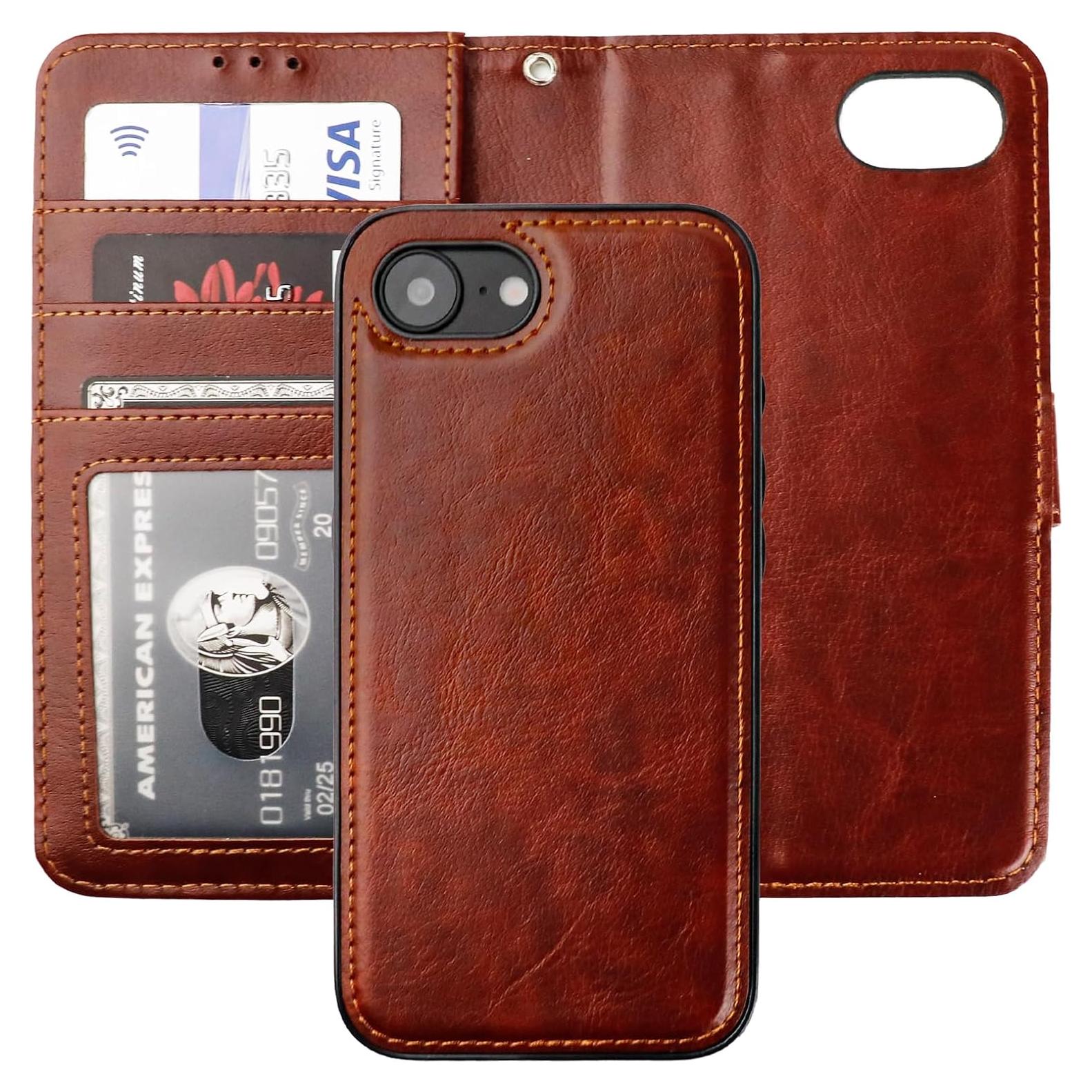 Funda Cartera Desmontable Bocasal para iPhone 16e 6.1" RFID