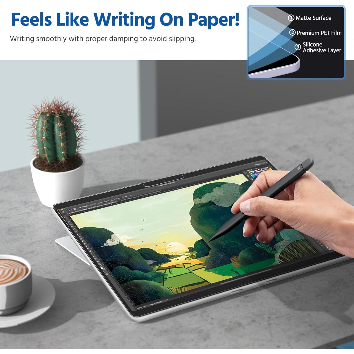 MoKo Paquete de 2 Protectores de Pantalla 13" para Surface Pro