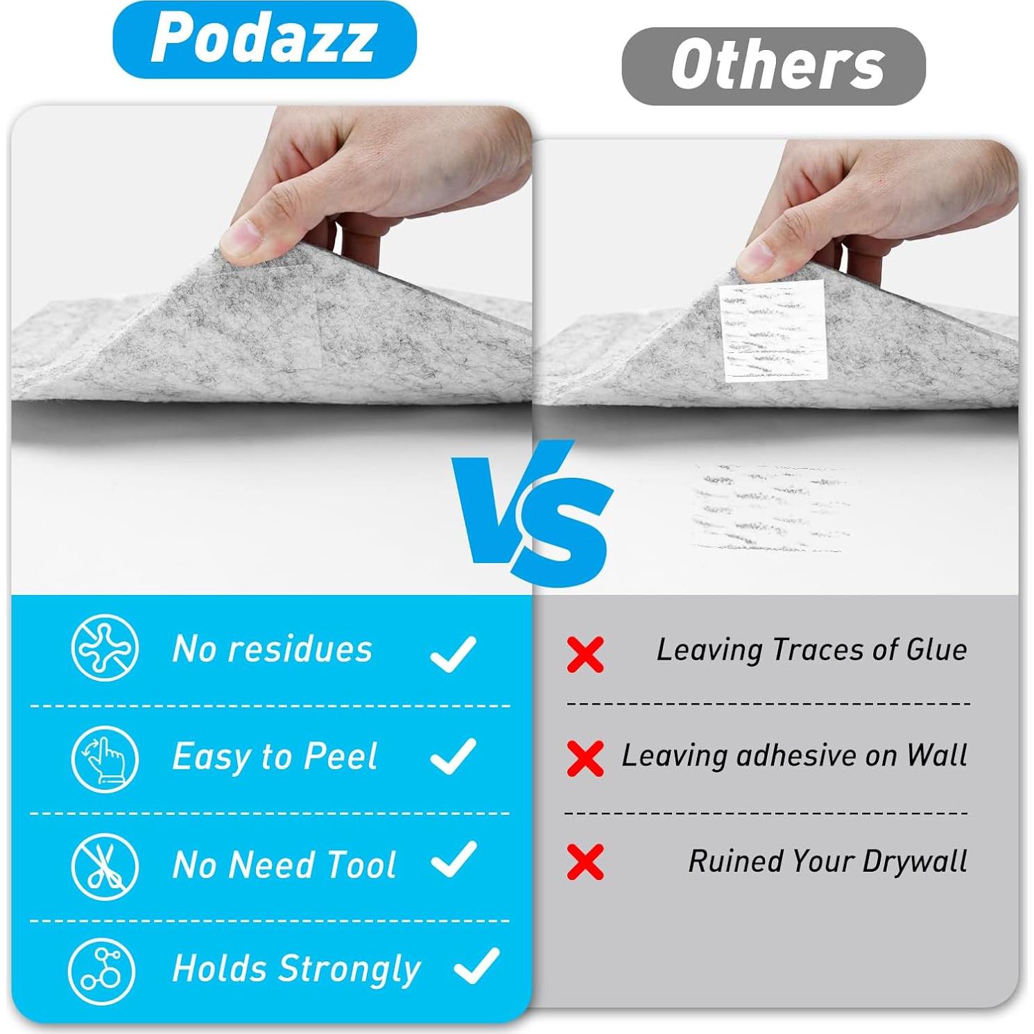 Paneles Acústicos Hexagonales Podazz 12 Piezas 30.48x25.4 cm