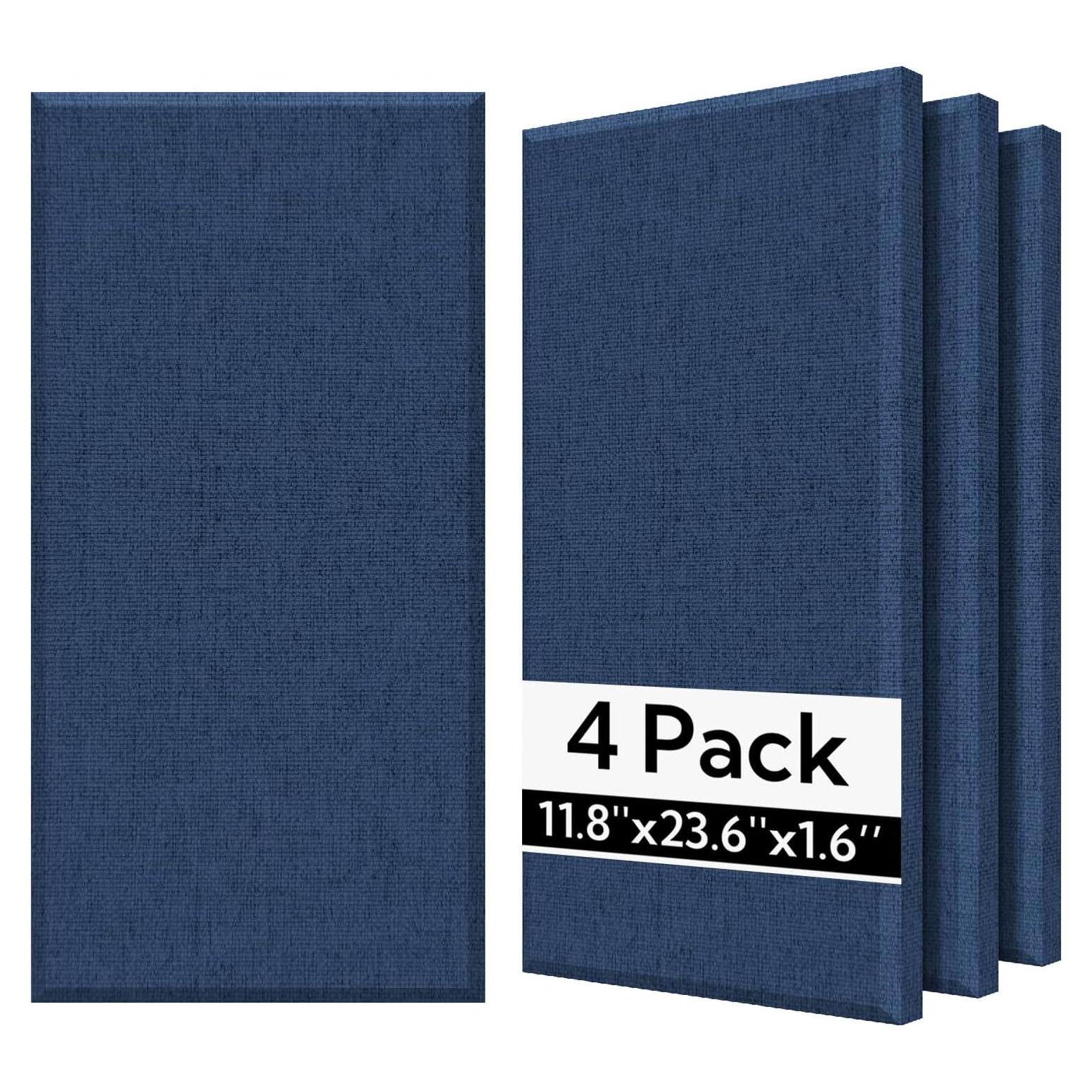 Paneles Acústicos Olanglab 4 Pack 30x60 cm Marino Aislantes