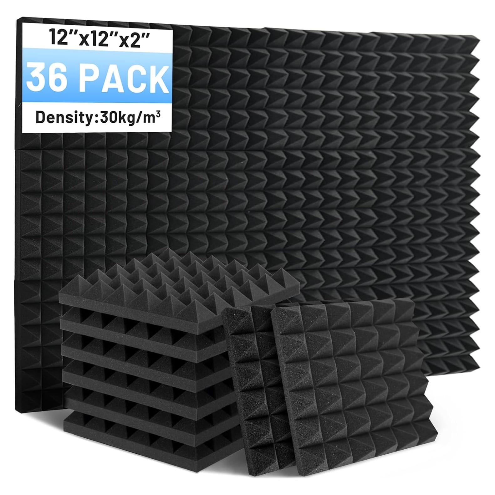 Paneles Acústicos Aislantes Focusound 36 Piezas 30.48x30.48cm