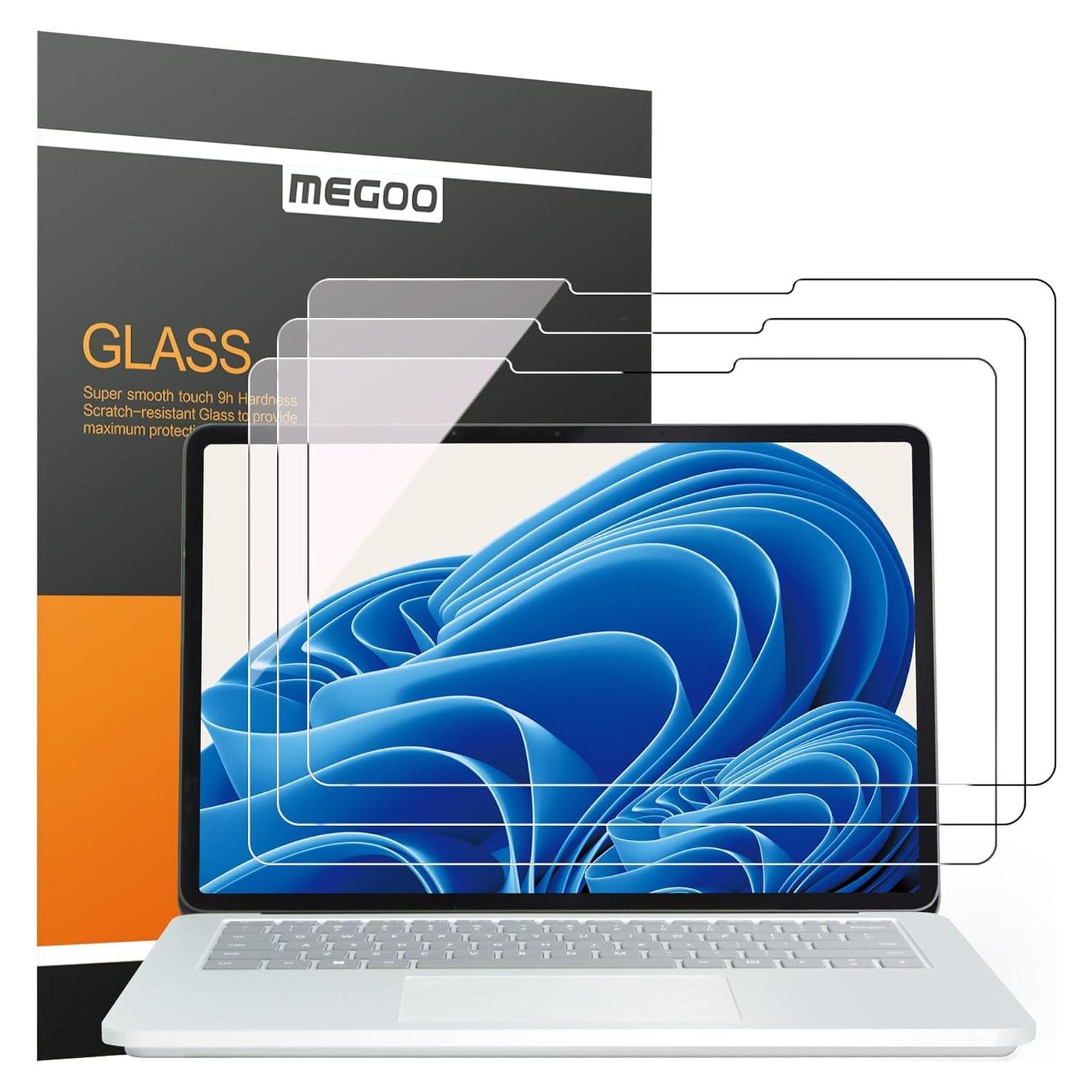 Protector de Pantalla Vidrio Templado Megoo para Surface Laptop Studio 2 - 3 Pack