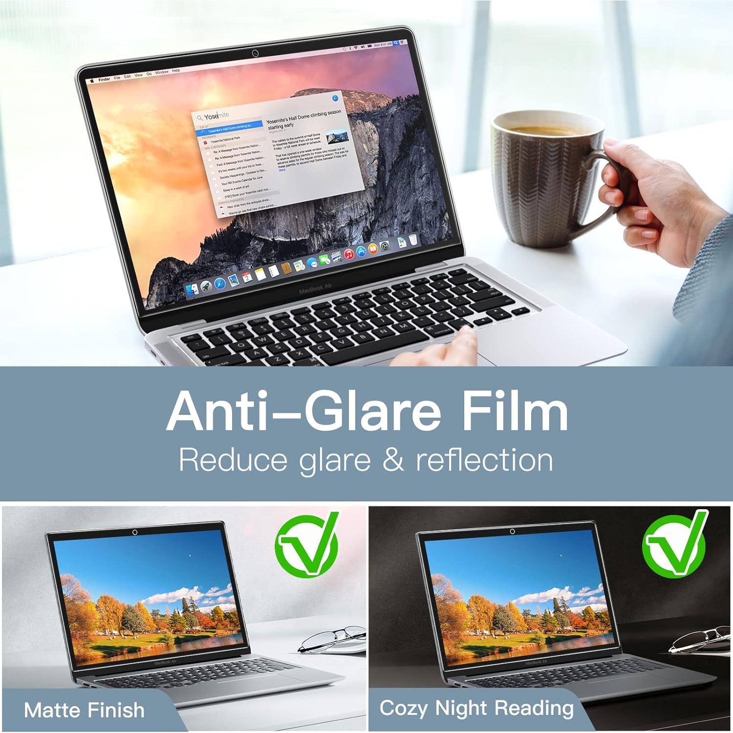 Protector de Pantalla JETech para MacBook 13" Antirreflejo - 2 Unidades