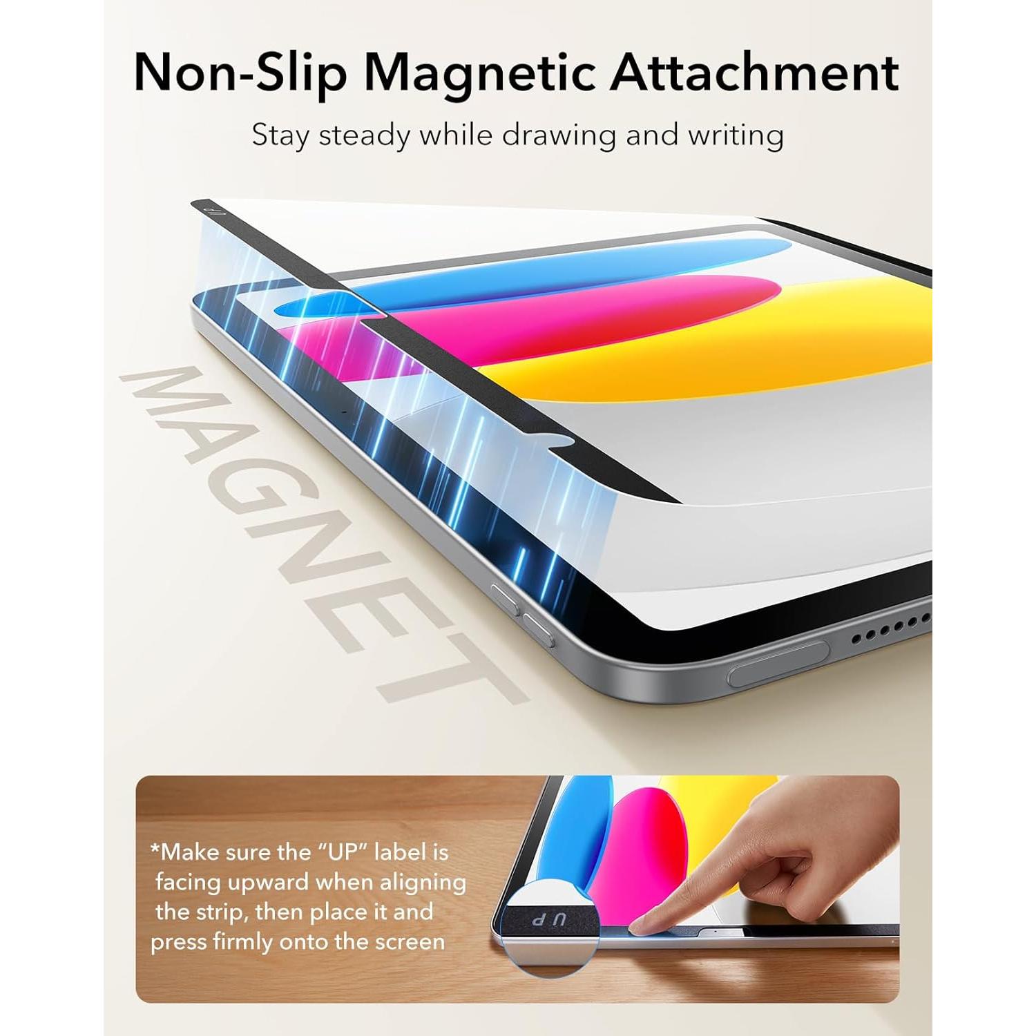 Protector de Pantalla Magnético Paper-Feel ESR para iPad 11"/10"