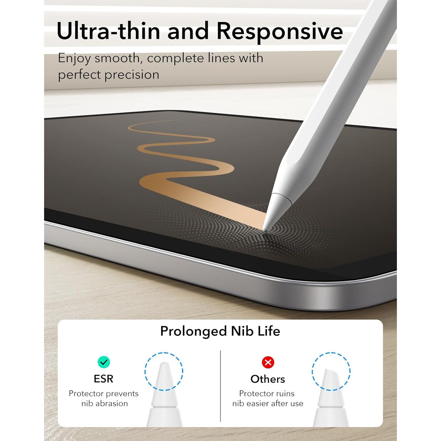 Protector de Pantalla Magnético Paper-Feel ESR para iPad 11"/10"