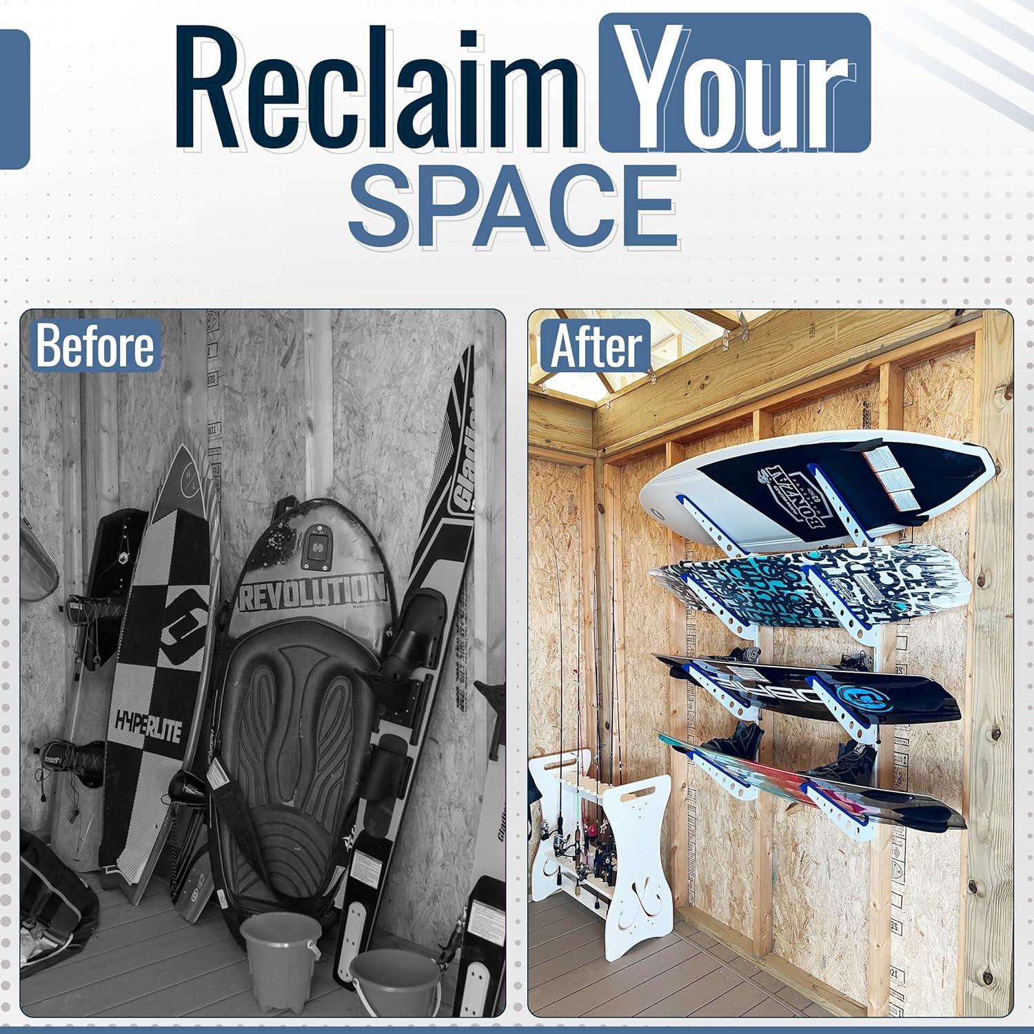 Soporte Ajustable para 4 Tablas de Surf StoreYourBoard