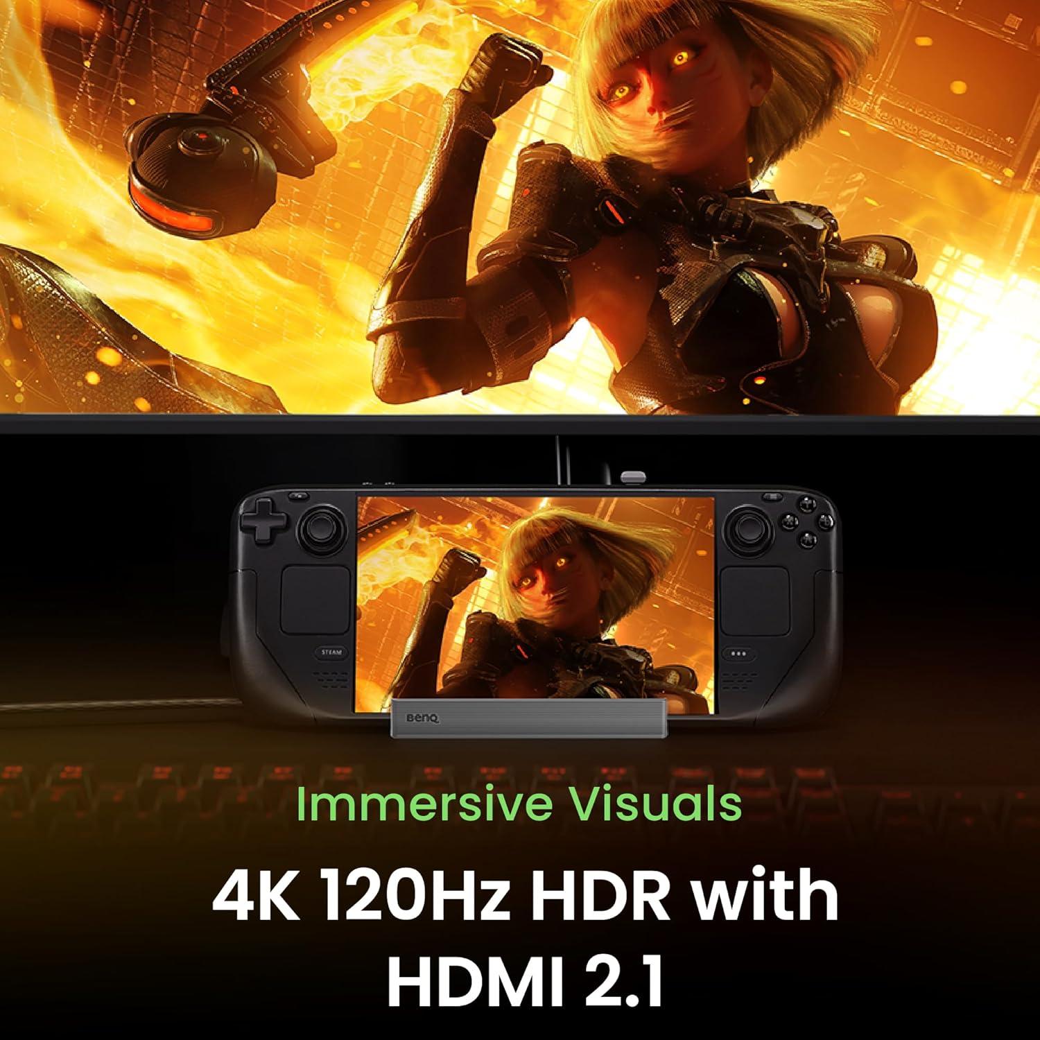 Dock USB4 BenQ GR10 para Steam Deck | HDMI 8K 60Hz