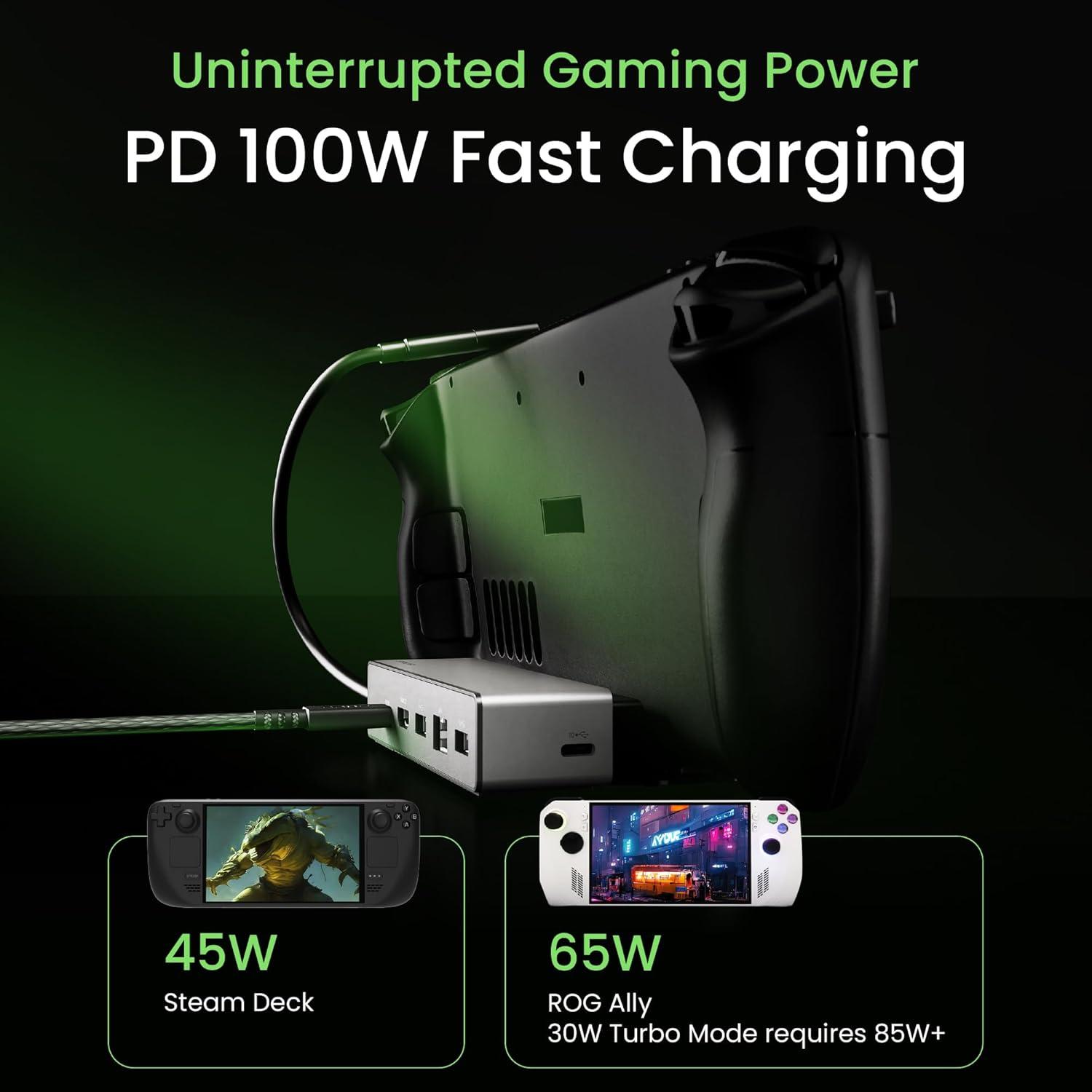 Dock USB4 BenQ GR10 para Steam Deck | HDMI 8K 60Hz