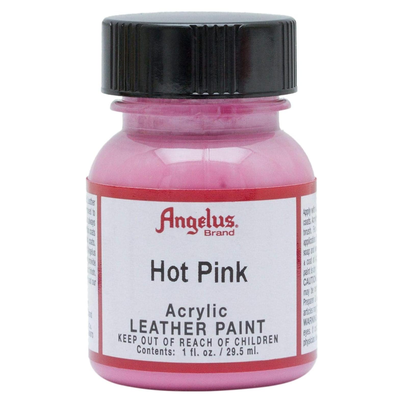 Pintura Acrílica para Cuero Angelus 186 Rosa Fucsia 28g
