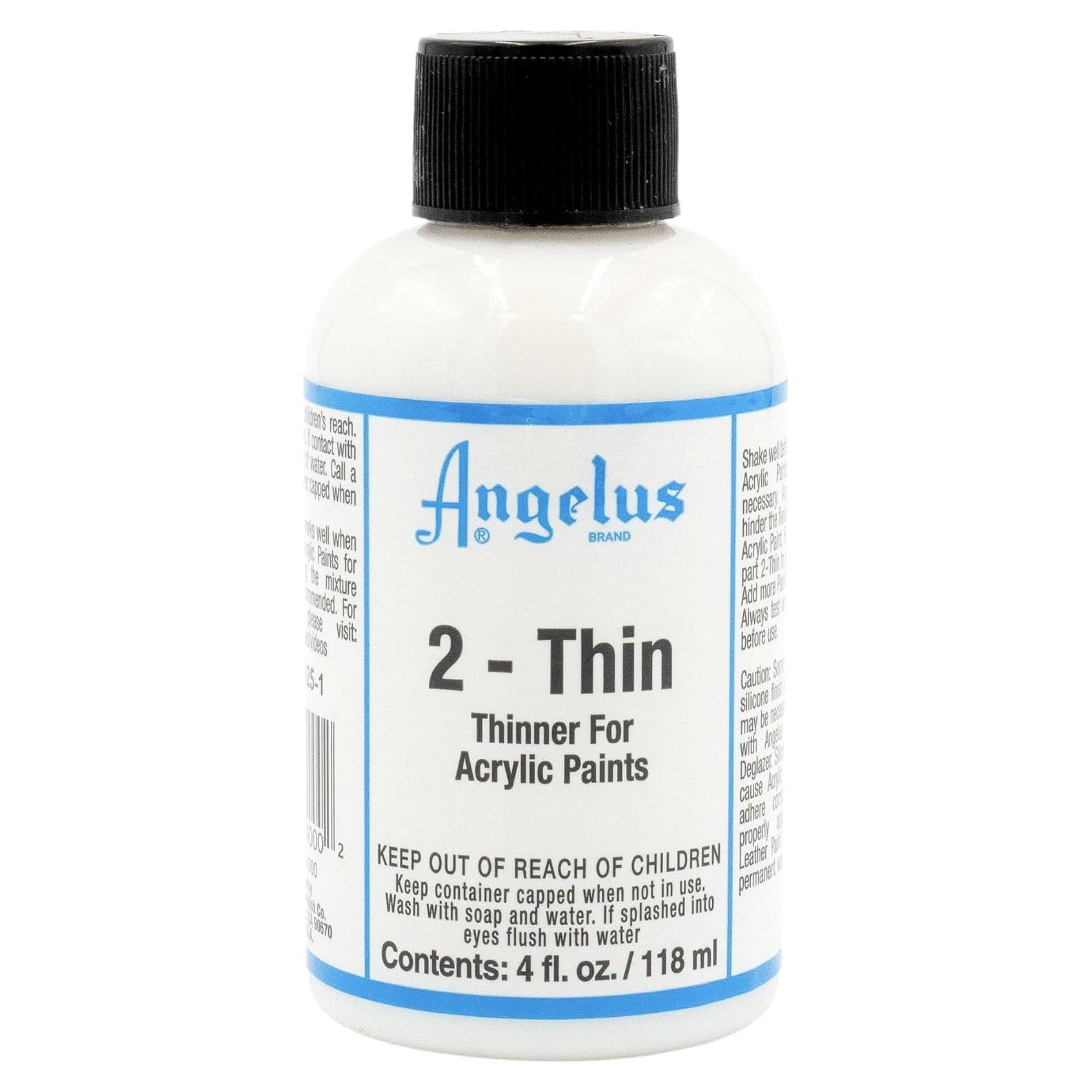 Disolvente de Pintura Acrílica Angelus 118 ml - Ideal para Aerógrafo