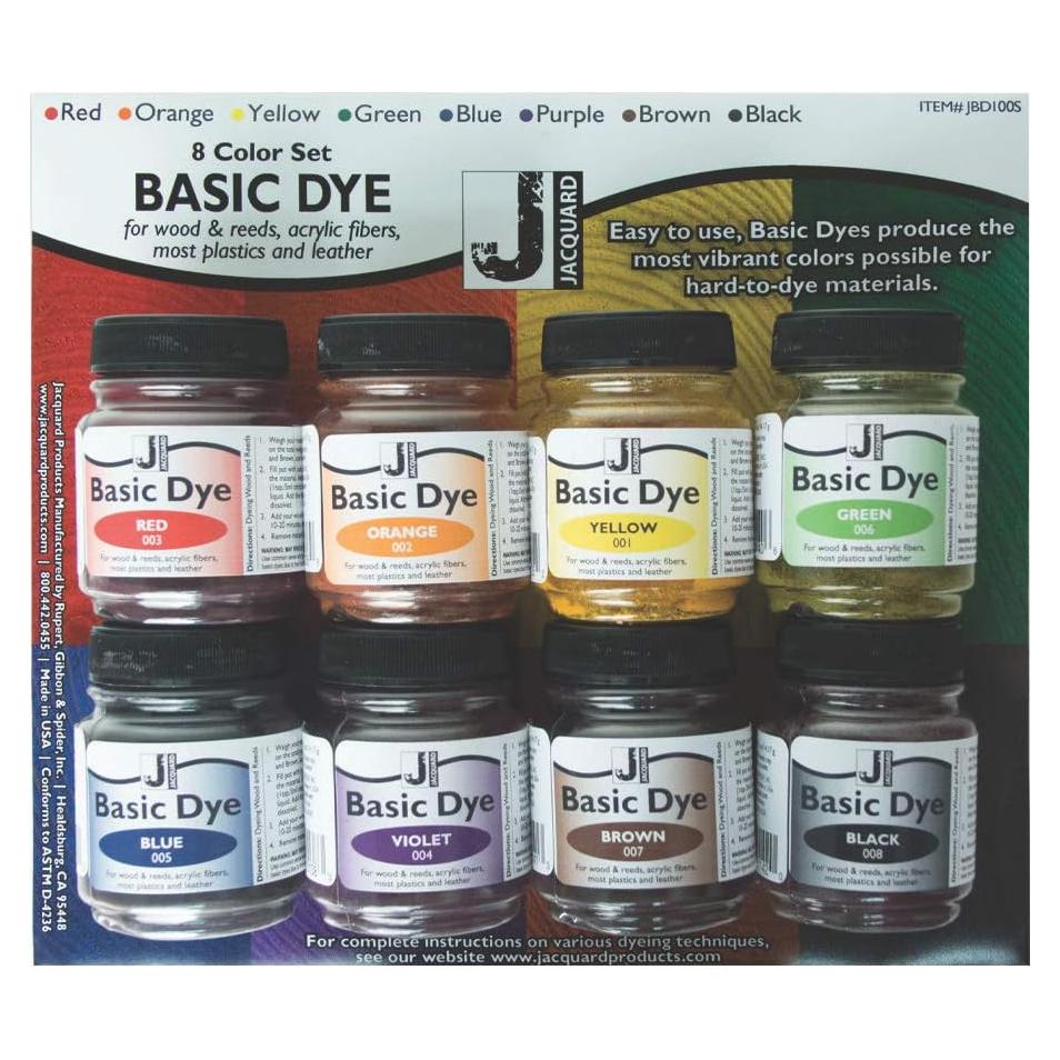 Juego de Tintes Básicos Jacquard 8 Colores 272g