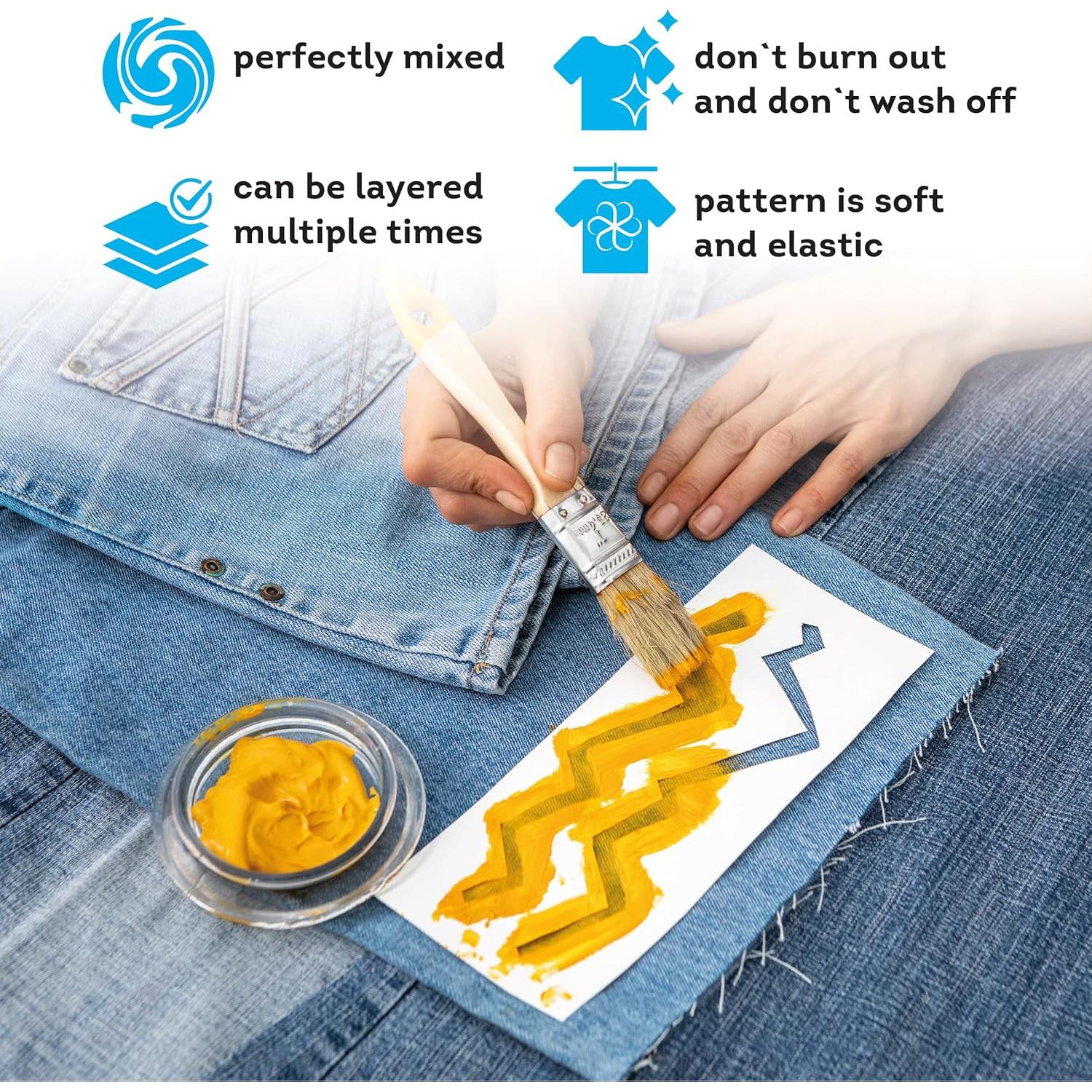 Juego de Pintura Acrílica para Tela Mambo KOMPOZIT 9 Colores 20 ml