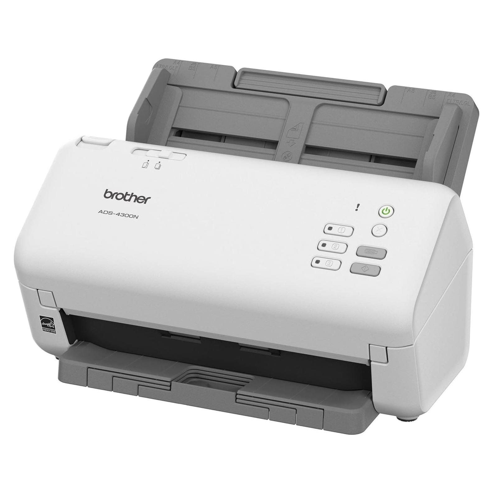 Escáner de Escritorio Brother ADS-4300N, 40ppm, Dúplex, Ethernet