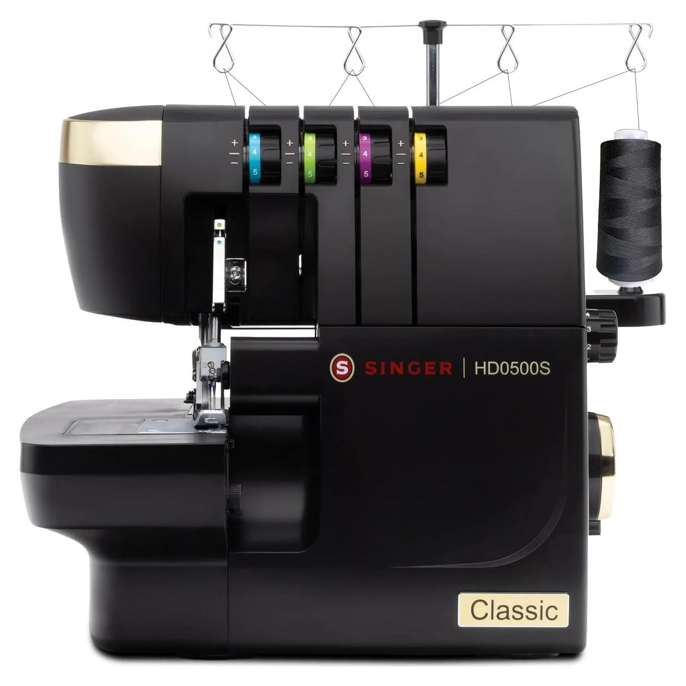 Máquina de Coser Overlock SINGER HD0500S 2/3/4 Hilos 1300 PPM