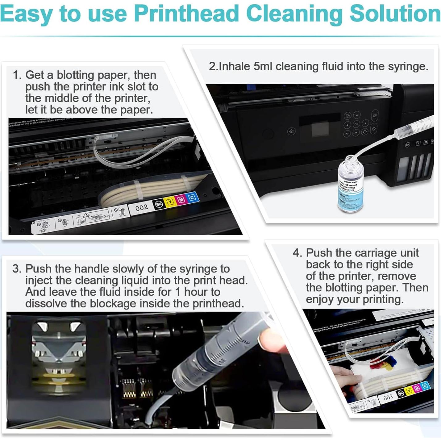 Kit de limpieza de cabezales de impresora Absonic 100mL