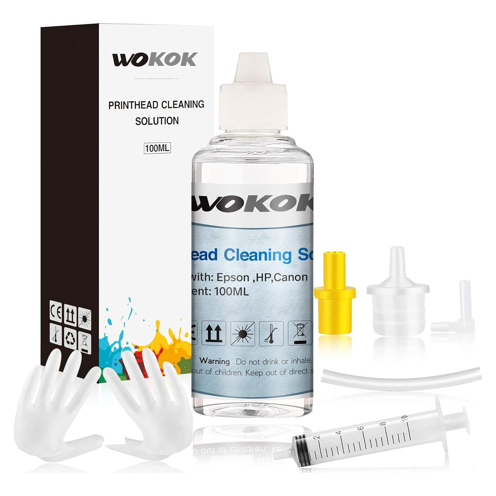 Kit de Limpieza de Cabezal de Impresora WOKOK 100ml para HP/Epson