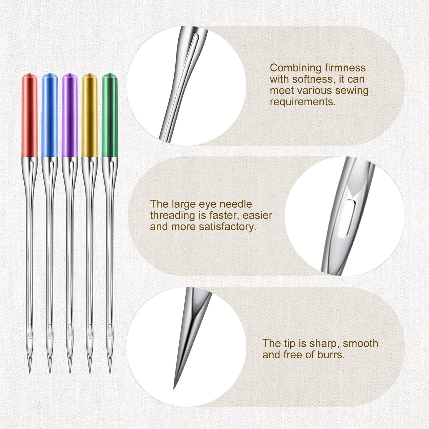 30 Agujas de Máquina de Coser Universales GAQWOK - Tamaños 9 a 18