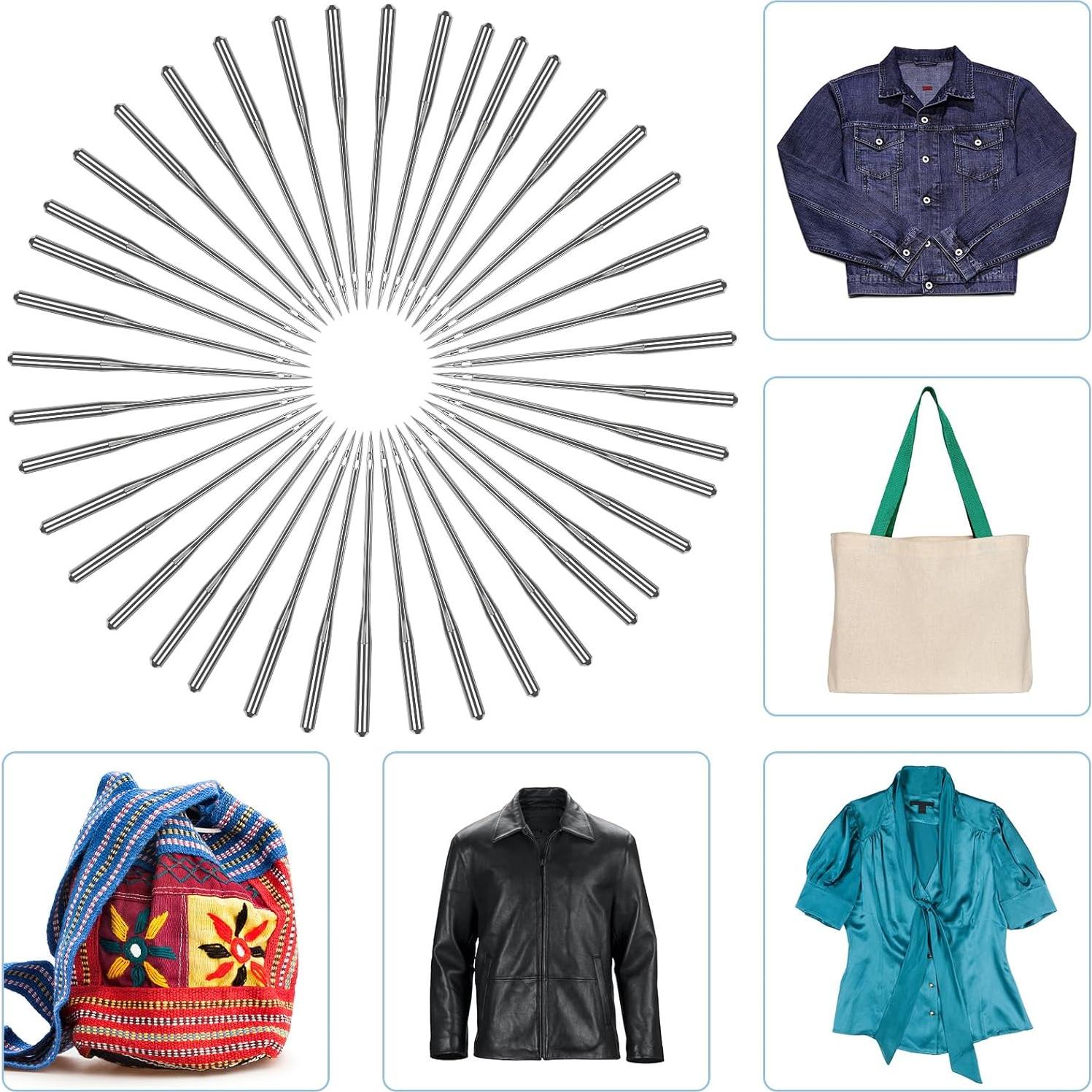 50 Agujas de Máquina de Coser HLARTNET 90/14 Universal para Bordado