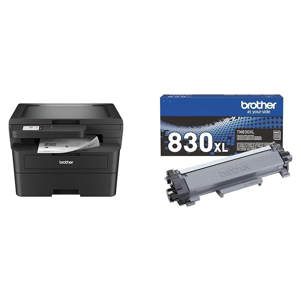 Impresora láser Brother HL-L2480DW 3 en 1 + Tóner TN830XL