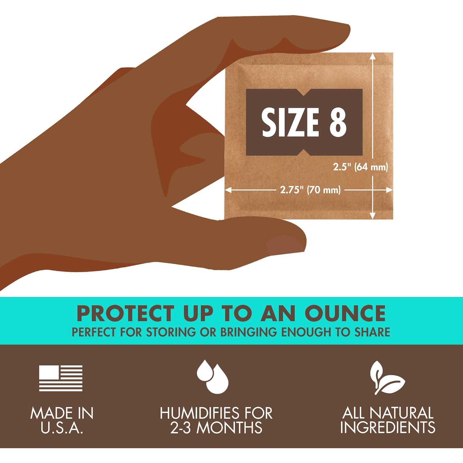 Paquete de Control de Humedad Boveda 62% RH - 10 Piezas