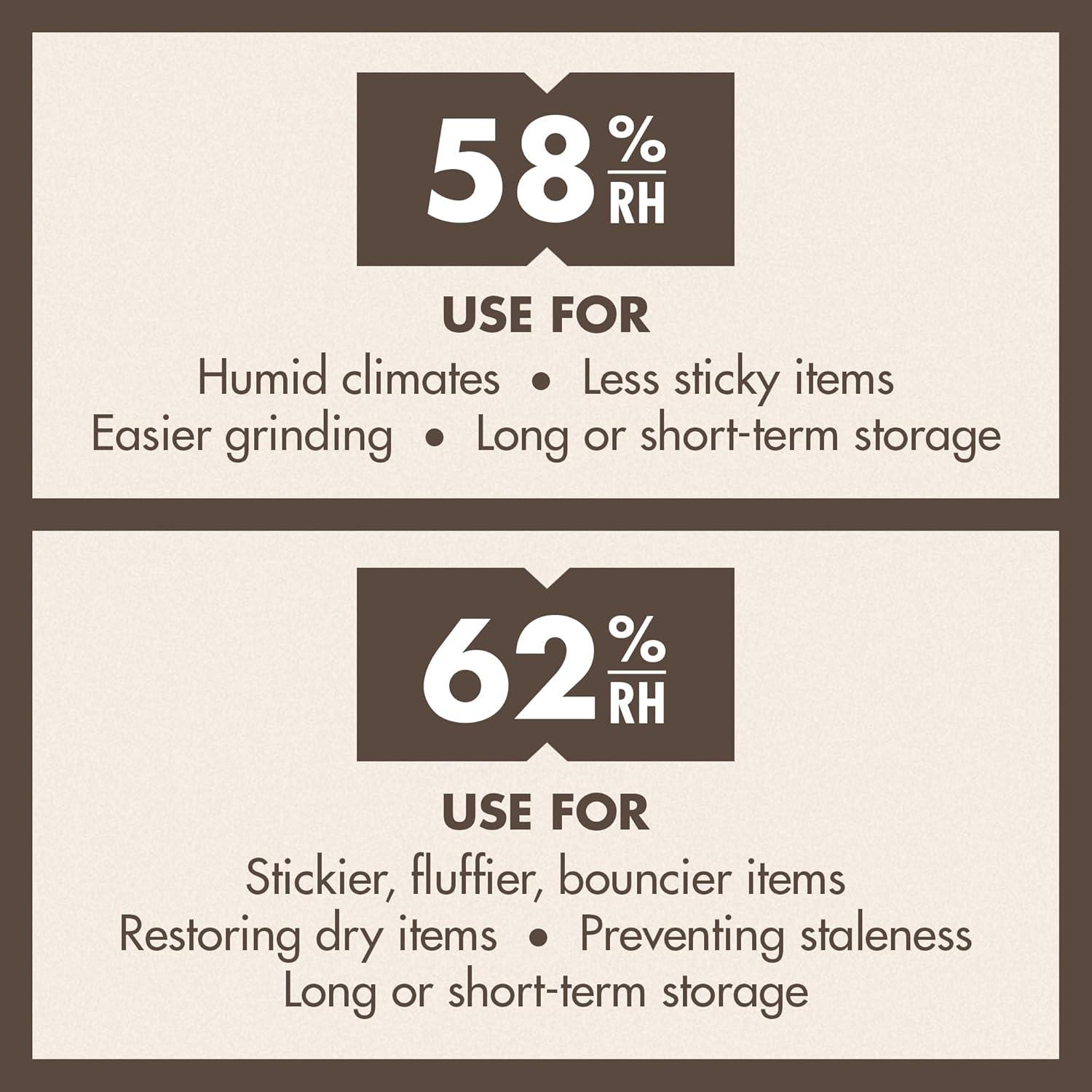 Paquete de Control de Humedad Boveda 62% RH - 10 Piezas