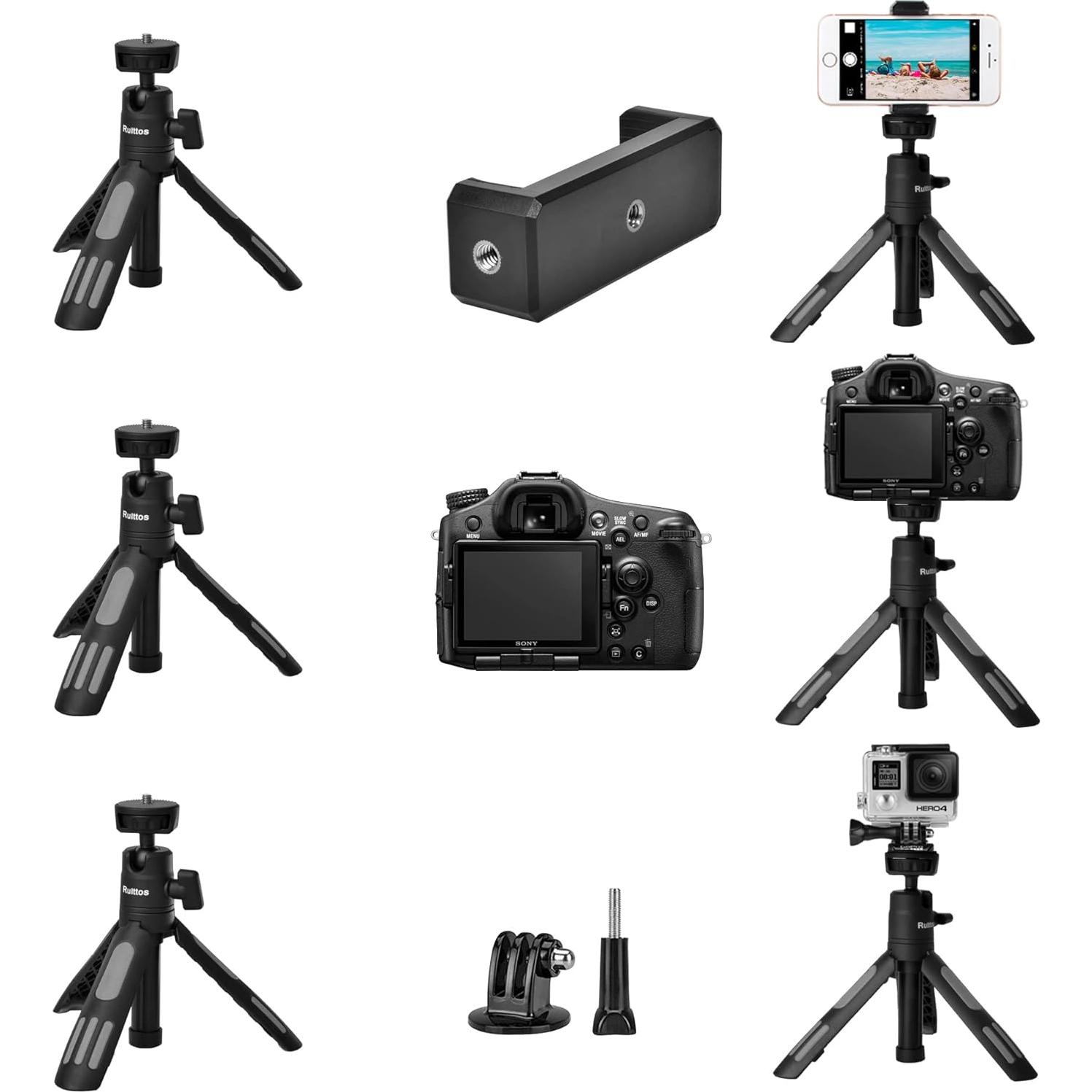 Trípode Mini Selfie Stick Ruittos 29.21 cm Ajustable