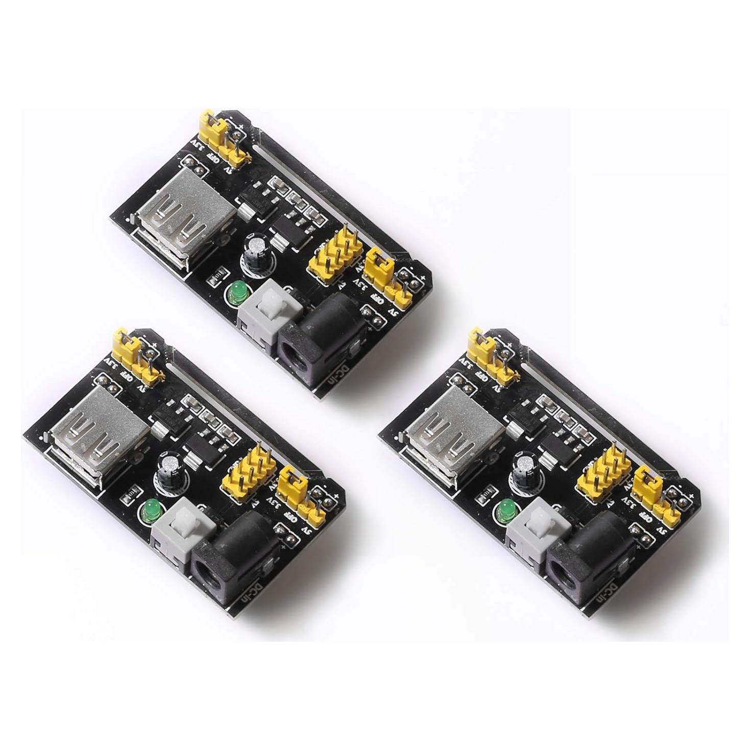 Módulo de Suministro de Energía DEVMO MB102 3PCS 6.5-12V a 3.3V 5V