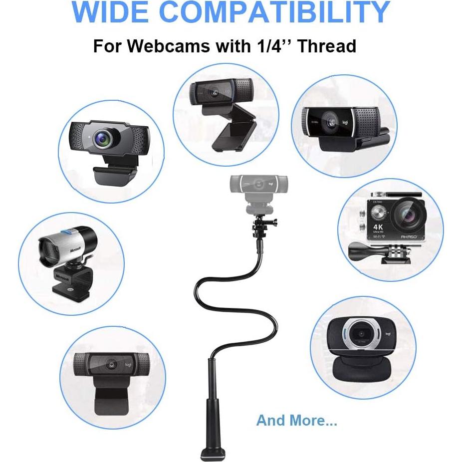 Soporte para Webcam Ruiyue Ajustable 76 cm Base Gruesa