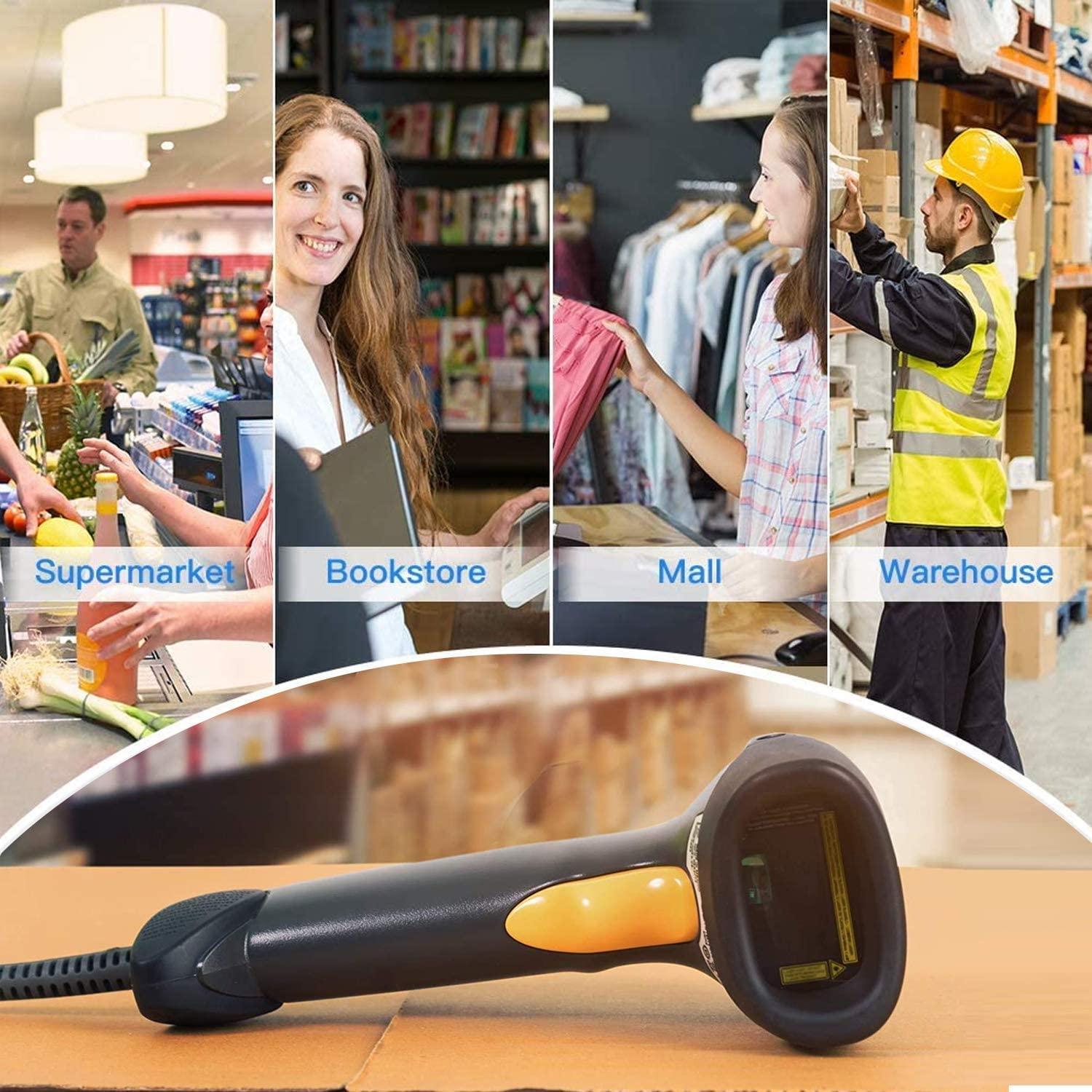 Escáner de código de barras láser Symbol LS2208 1D negro