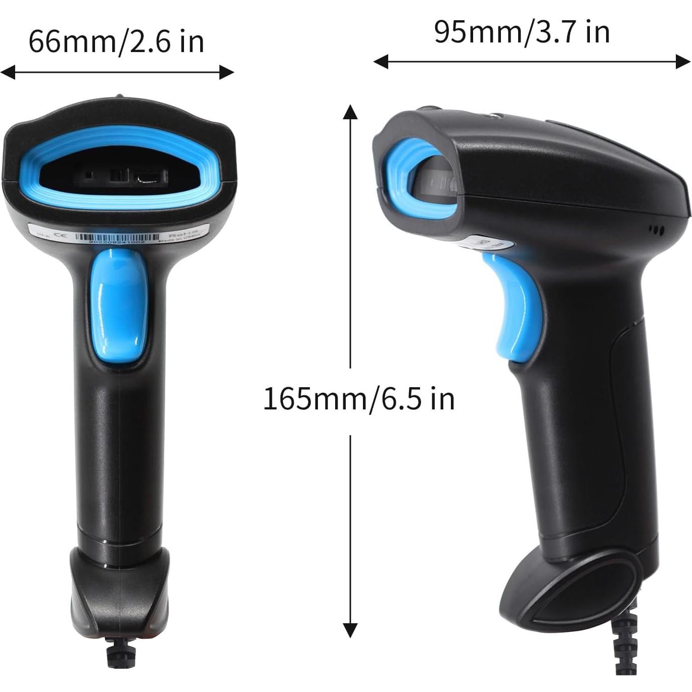 Escáner de Código de Barras USB 1D JIAN BOLAND U1C Negro