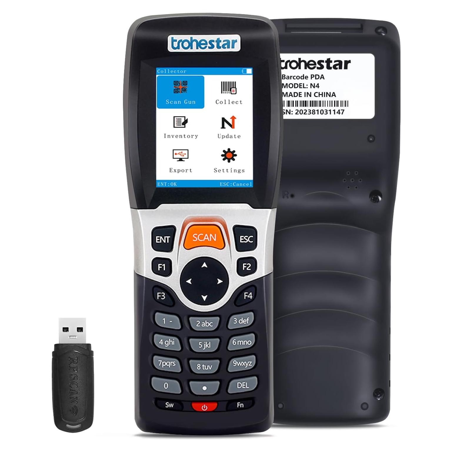 Escáner de Código de Barras Inalámbrico Trohestar N4-2D Azul