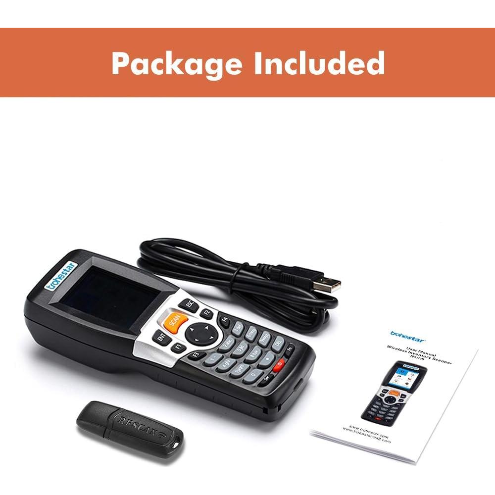 Escáner de Código de Barras Inalámbrico Trohestar N4-2D Azul