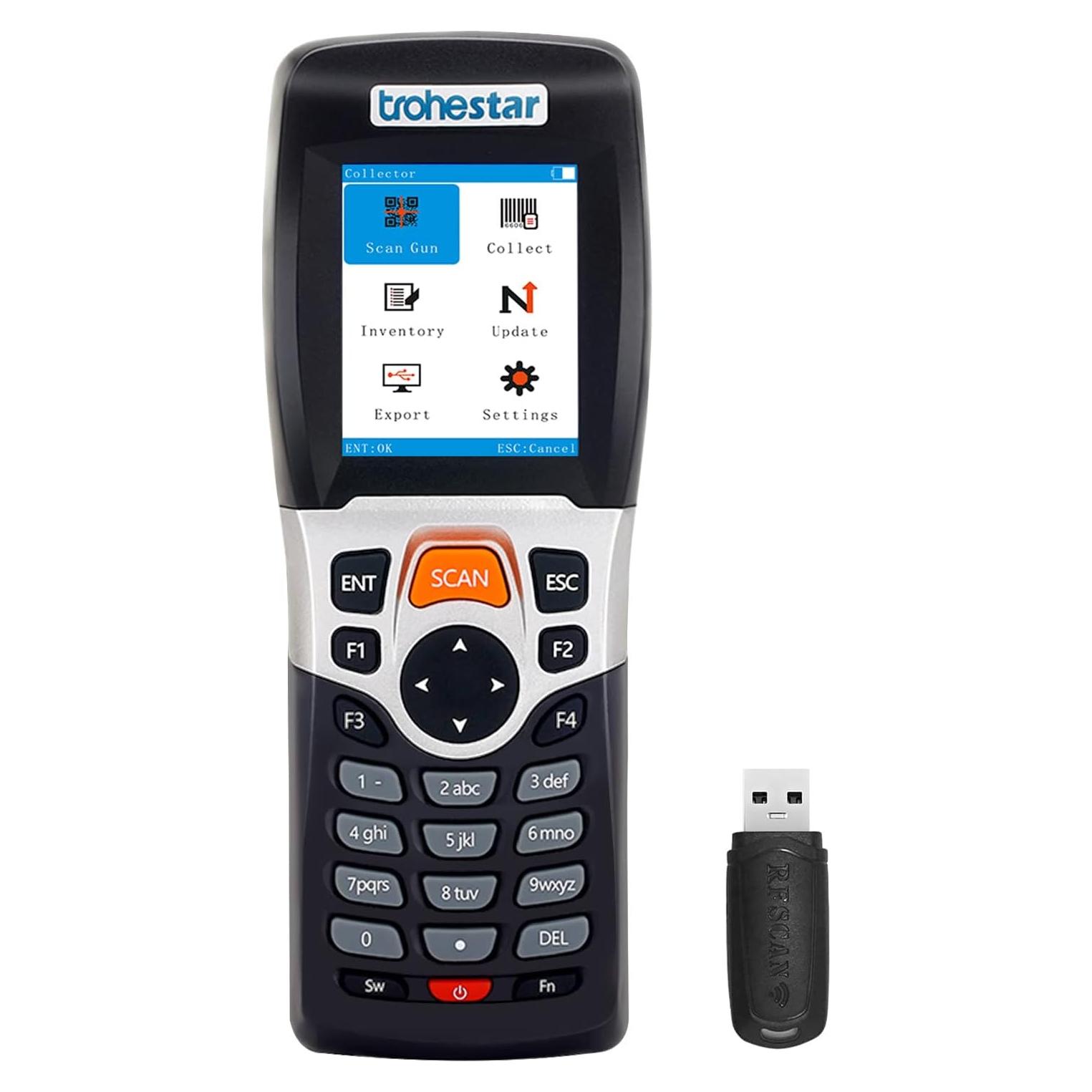Escáner de Código de Barras Inalámbrico Trohestar N4-1D 4 en 1