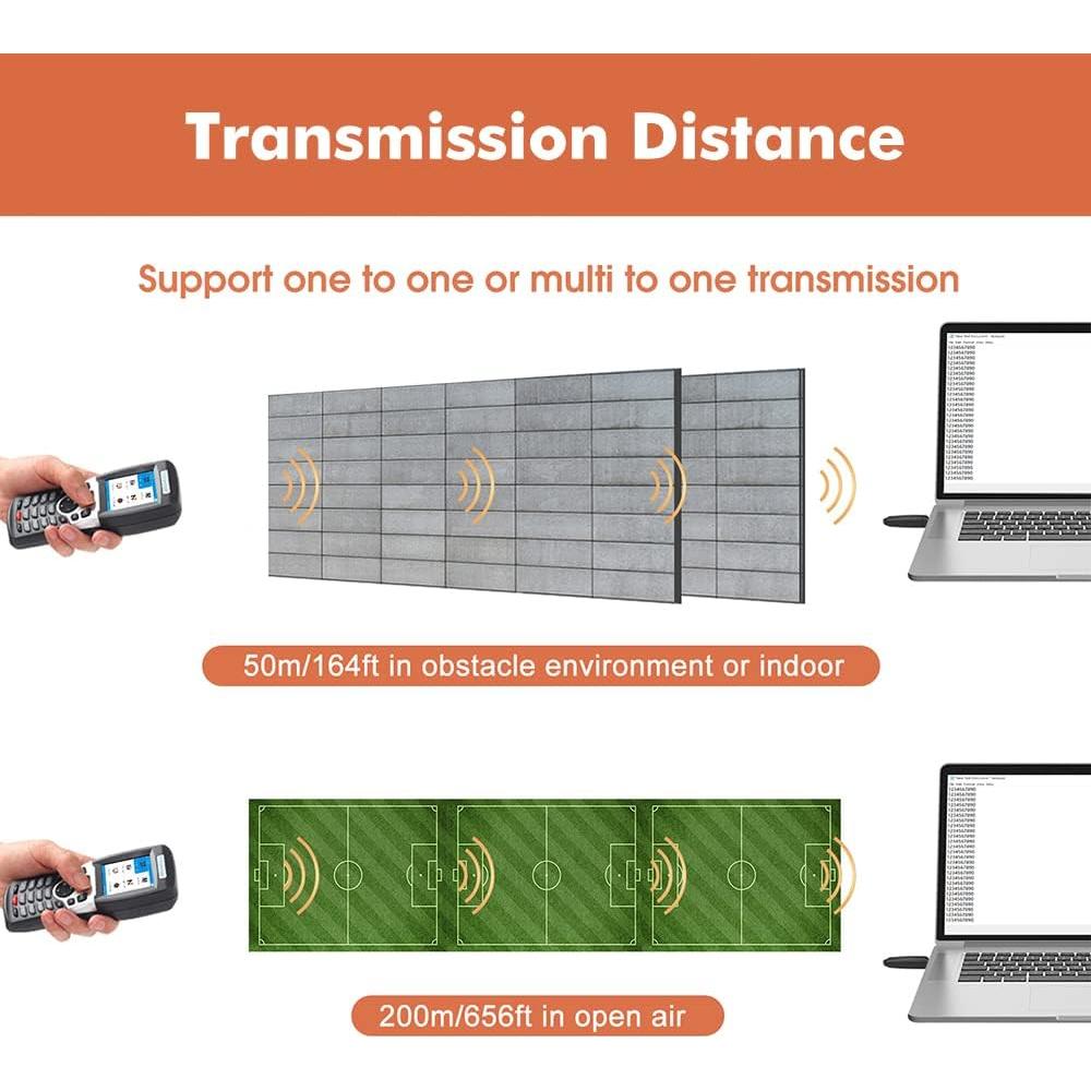Escáner de Código de Barras Inalámbrico Trohestar N4-1D 4 en 1