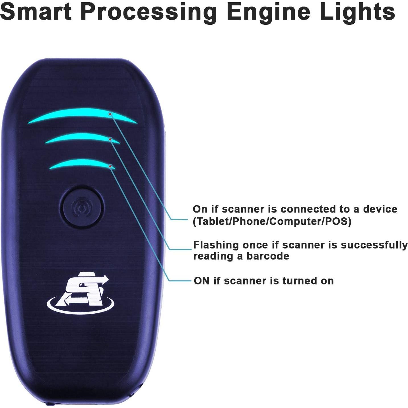 Escáner de Código de Barras Mini Inalámbrico ScanAvenger 1D