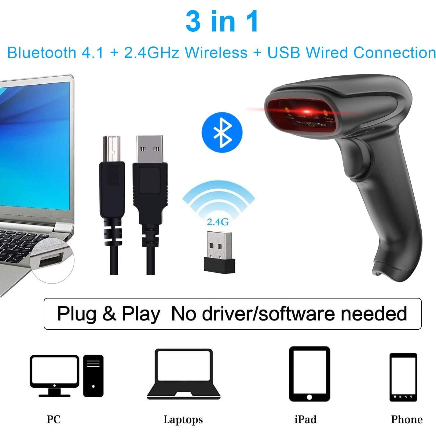 Escáner de Código de Barras Bluetooth 2D Alacrity NA-6706DB