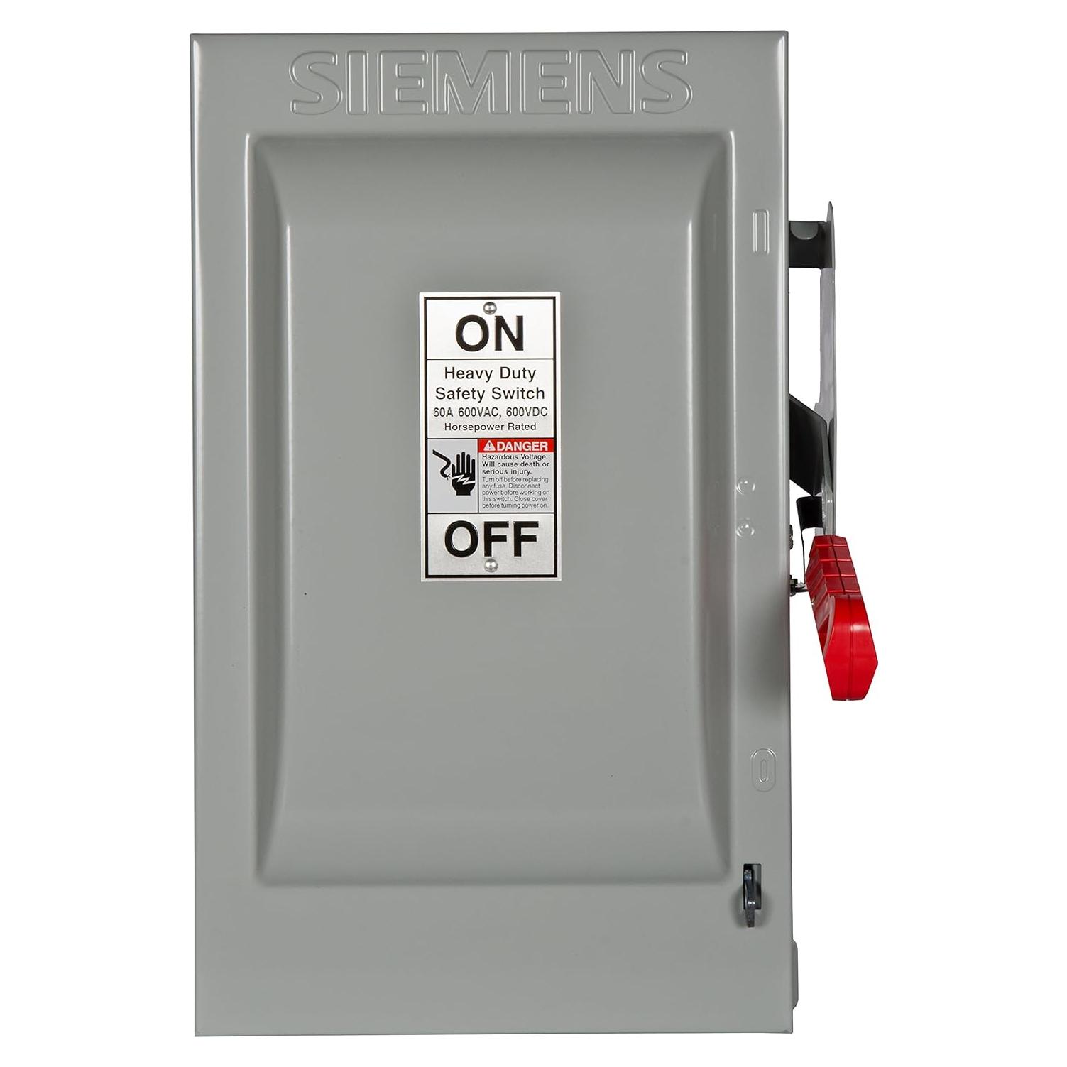 Interruptor de Seguridad Siemens HNF362 60A 3 Polo 600V No Fusible