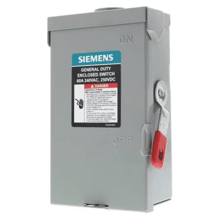 Interruptor de Seguridad Siemens GNF221RA 30A 240V Monofásico