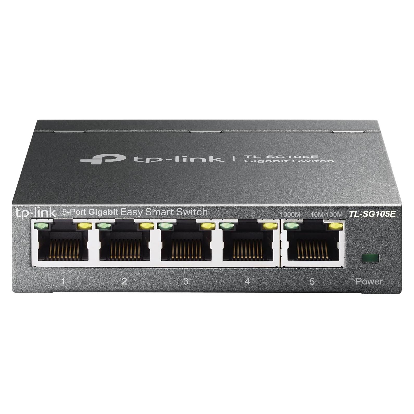 Switch Ethernet Gigabit TP-Link TL-SG105E 5 Puertos Metal