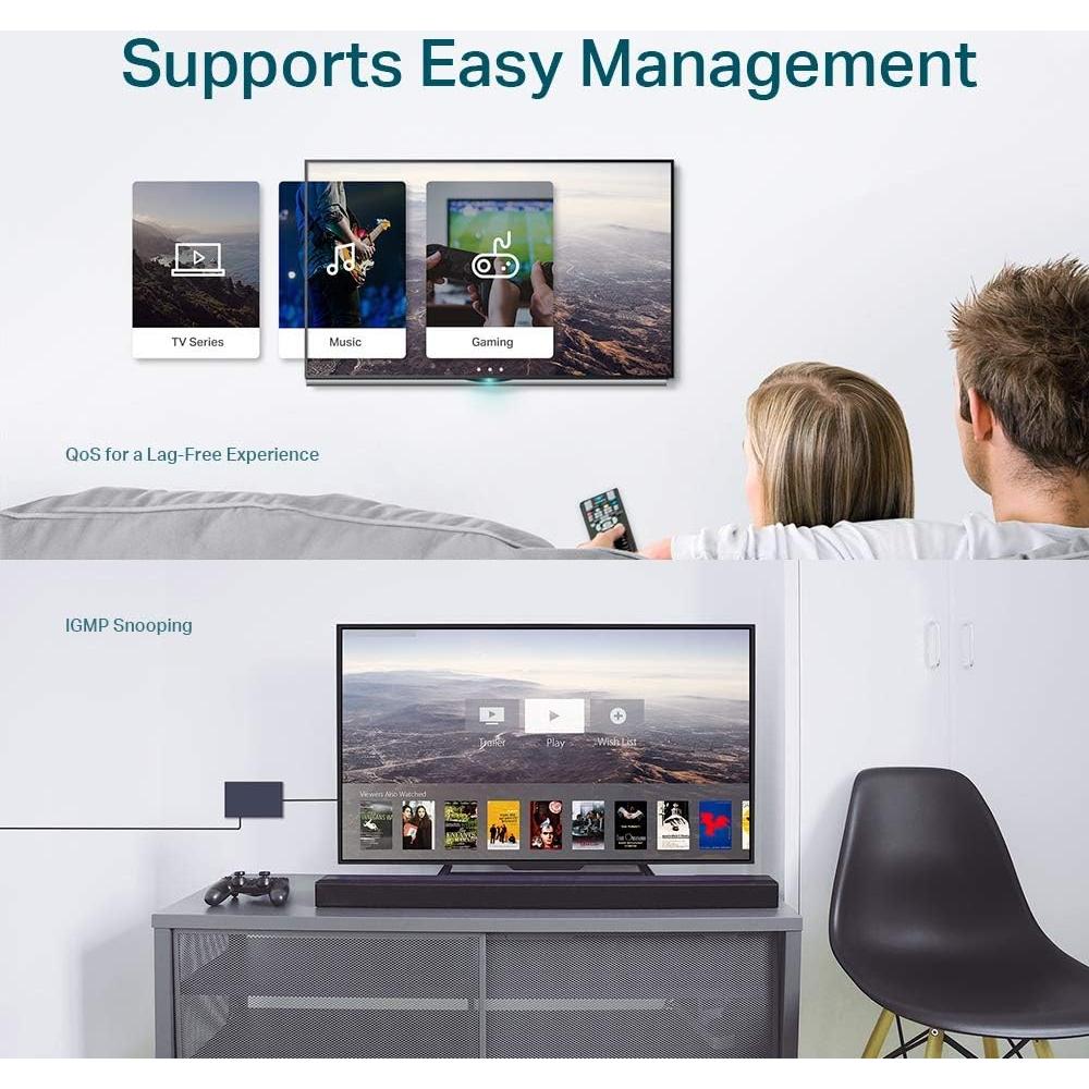 Switch Ethernet Gigabit TP-Link TL-SG105E 5 Puertos Metal